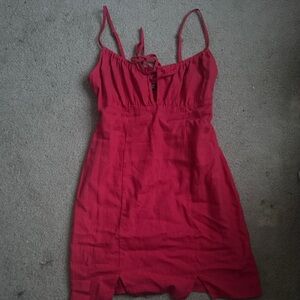 Red Spaghetti strap Dress